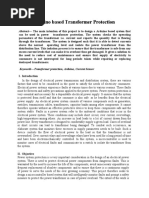 Arduino Based Transformer Protection