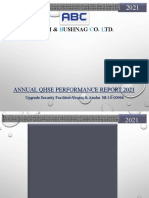 ASHI & BUSHNAG CO. LTD. ANNUAL QHSE PERFORMANCE REPORT 2021