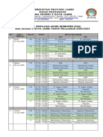 Jadwal Mata Pelajaran