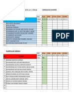 Jadual Xcel Gilir Murid Tahun 2