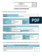 Informe de Incoporación