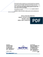 Installation and Operation Manual For Sea Tel Broadband-At-Sea Transmit / Receive System MODEL: 4006-21 (CROSS-POL) 4006-31 (CO-POL)