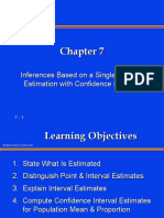 Inferences Based On A Single Sample: Estimation With Confidence Intervals