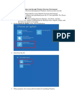 Perform A Windows 10 System Reset Through Windows Recovery Environment