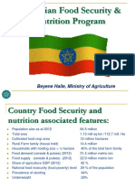 Food Security Nutrition Program Ethiopia MoA