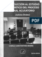 Introducción Al Estudio Sistematico Del Proceso Penal Acusatorio - Camilo Constantino Rivera