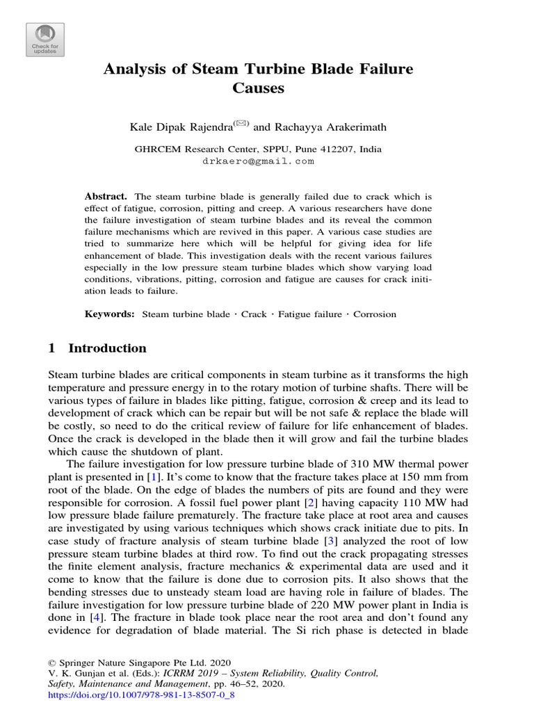 Modeling And Analysis Of Low-Pressure Steam Turbine Blade – XQMDXB