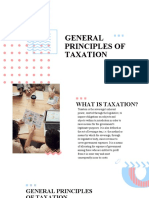 General Principles of Taxation