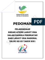 Pedoman: Pelaksanaan Kreasi Atensi Lanjut Usia Dalam Rangka Peringatan Hari Lanjut Usia Nasional (HLUN) KE-25 TAHUN 2021