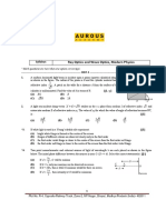 Ray Optics and Wave Optics, Modern Physics: Syllabus