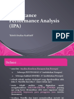 Importance Performance Analysis (IPA)