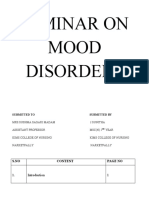 Seminar On Mood Disorders