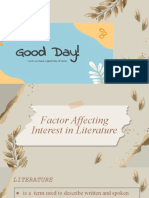 Factor Affecting Interest in Literature (1)