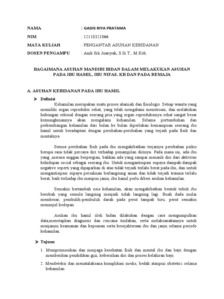 Gadis Riya Pratama Pak | PDF | Gaya Hidup