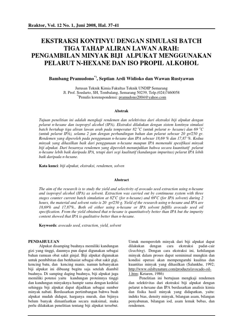 MINYAK ALPUKAT