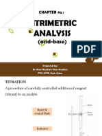 4a. Titrimetric Analysis - Acid-Base - 140522