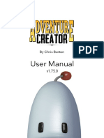 User Manual for Adventure Creator Game Engine