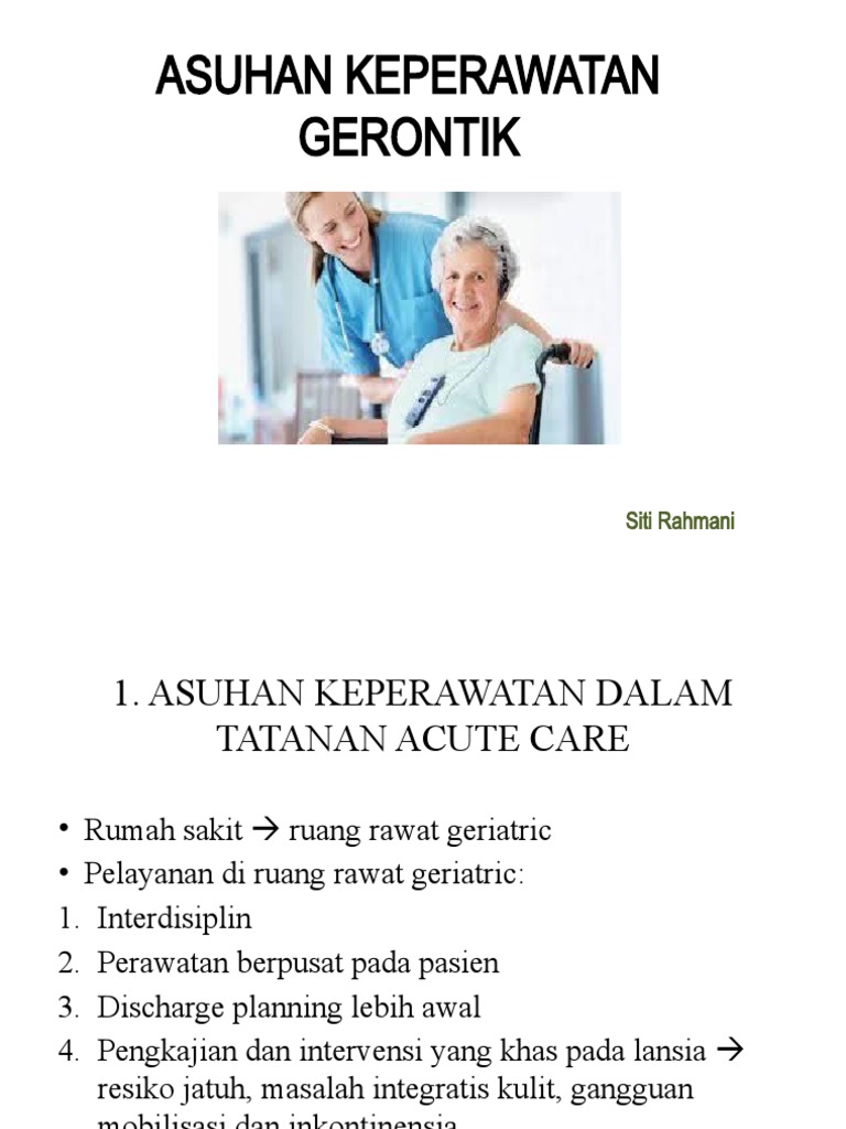 Asuhan Keperawatan Gerontik | PDF