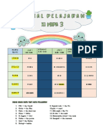 Jadwal Pelajaran Kelas Xi