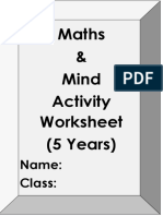 Maths & Mind Worksheet