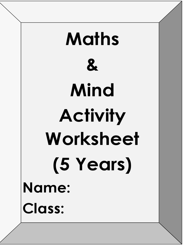 Maths & Mind Worksheet | PDF | Language Arts & Discipline | Self ...