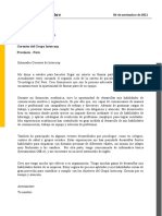 Carta de Presentación