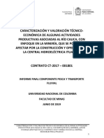 Informe Final Pesca y Transporte Fluvial Contrato CT - 2017-001801