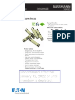 Eaton tcp70 Telecom Fuses Data Sheet