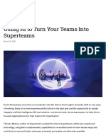 Using AI To Turn Your Teams Into Superteams - SPONSOR CONTENT FROM DELOITTE