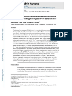 2016 - Betaine Supplementation Is Less Effective Than Methionine Restriction in Correcting Phenotypes of CBS Deficient Mice