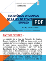 TEMA 1 Texto Único Ordenado de La Ley de Fomento de Empleo