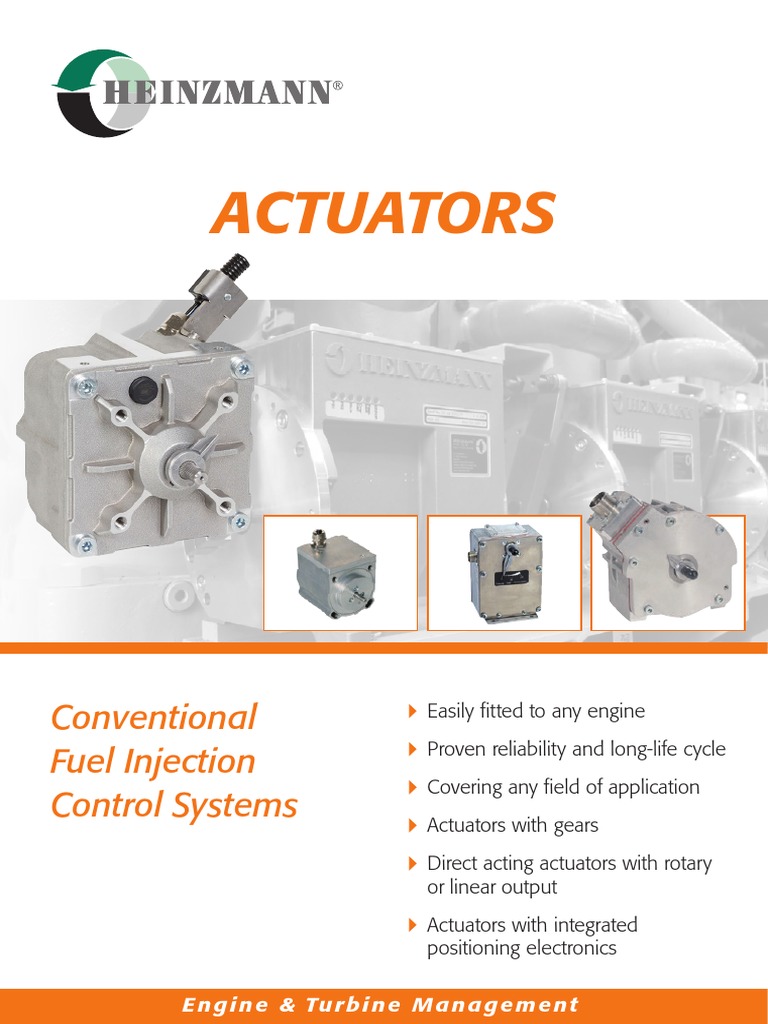 Actuators Conventional Fuel Injection Control Systems PDF Actuator