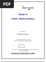 Study of Indian Media Industry-pushparaj Shetty (Mms Marketing)