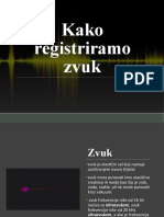 Kako Registriramo Zvuk