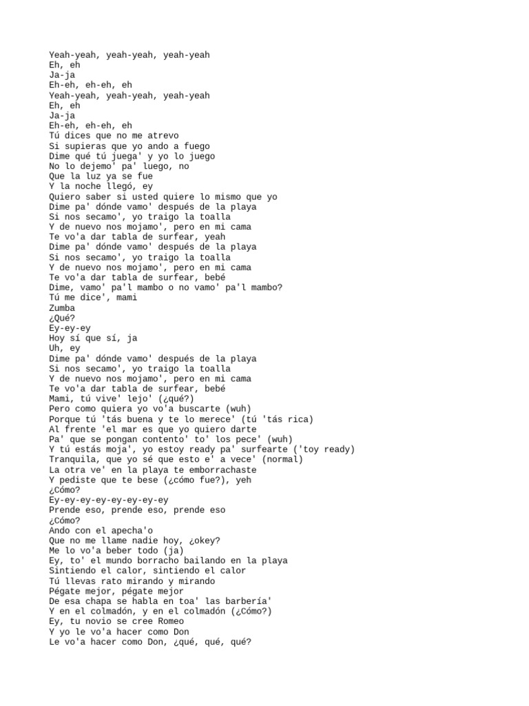 Lyrics | PDF
