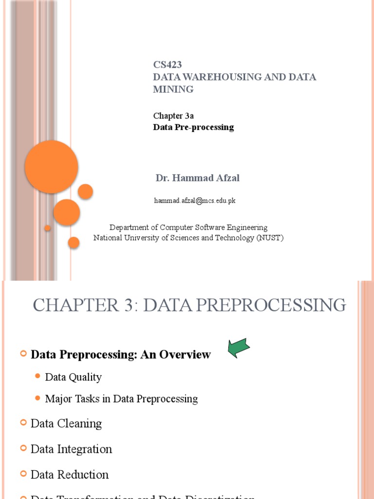 3a Pre Processing | PDF | Data | Mean