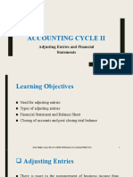 Accounting Cycle Ii: Adjusting Entries and Financial Statements