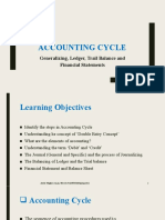 Accounting Cycle: Generalizing, Ledger, Trail Balance and Financial Statements