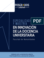 Brochure Maestría en Innovación Docente Universitaria