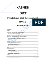 Principles of Web Devt Sample Notes