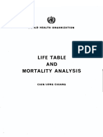 AND Mortality Analysis: Life Table