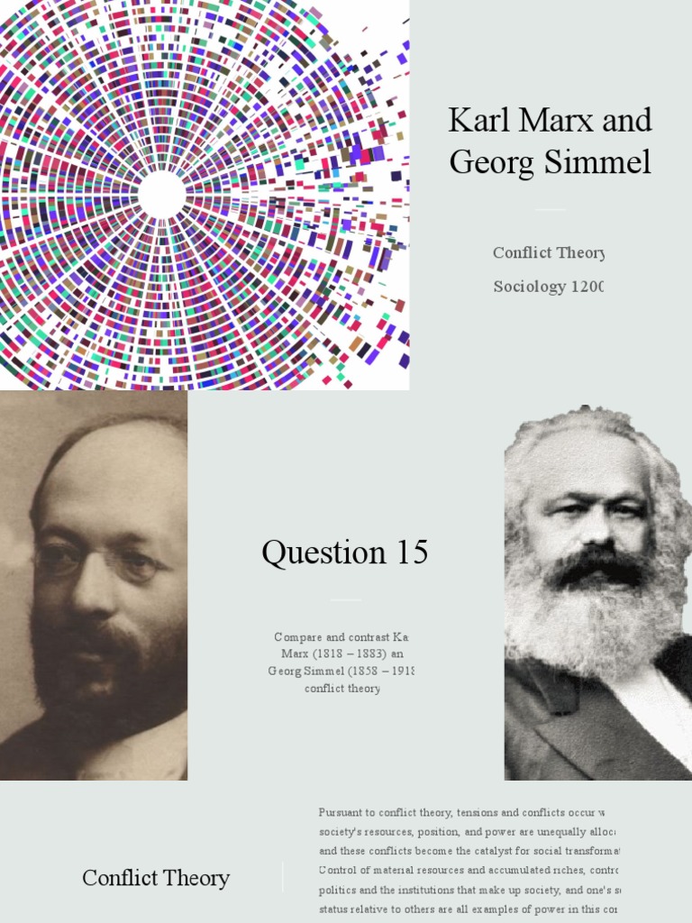 Marx vs. Simmel: Conflict Theory Insights | PDF | Karl Marx | Capitalism