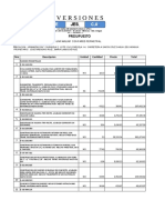 Presupuesto Ciudadela 141215 Excel