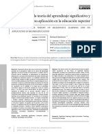 Evolucion Teoria Aprendizaje Significativo