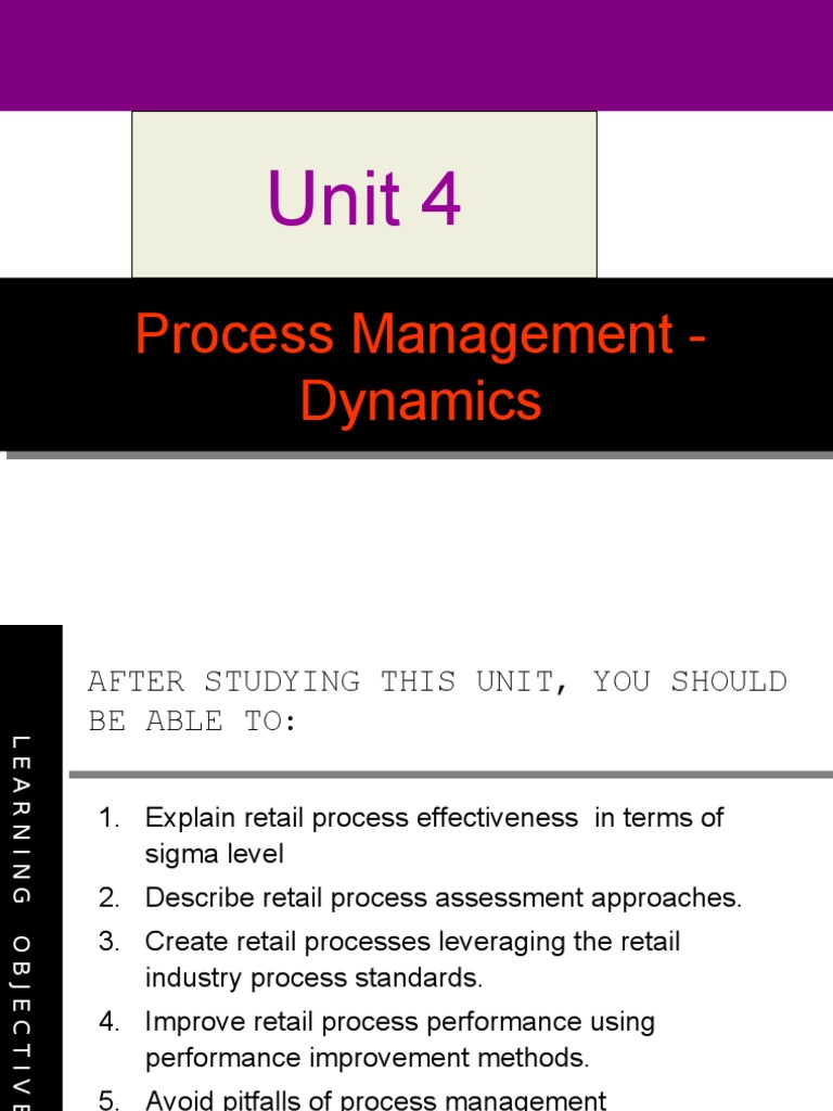 Processes Management - Dynamics | PDF | Six Sigma | Business Process