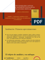Componentes Constitutivos de Las Instituciones Educativas - L. Fernandez 18-06-20 (Clase Virtual)