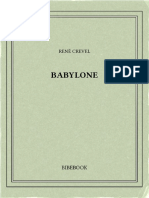 René Crevel. Babylone