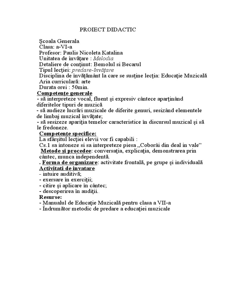 Bemolul Si Becarul | PDF
