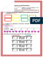 Control N°1 Matematica