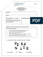 prueba numero 1 matematica primero